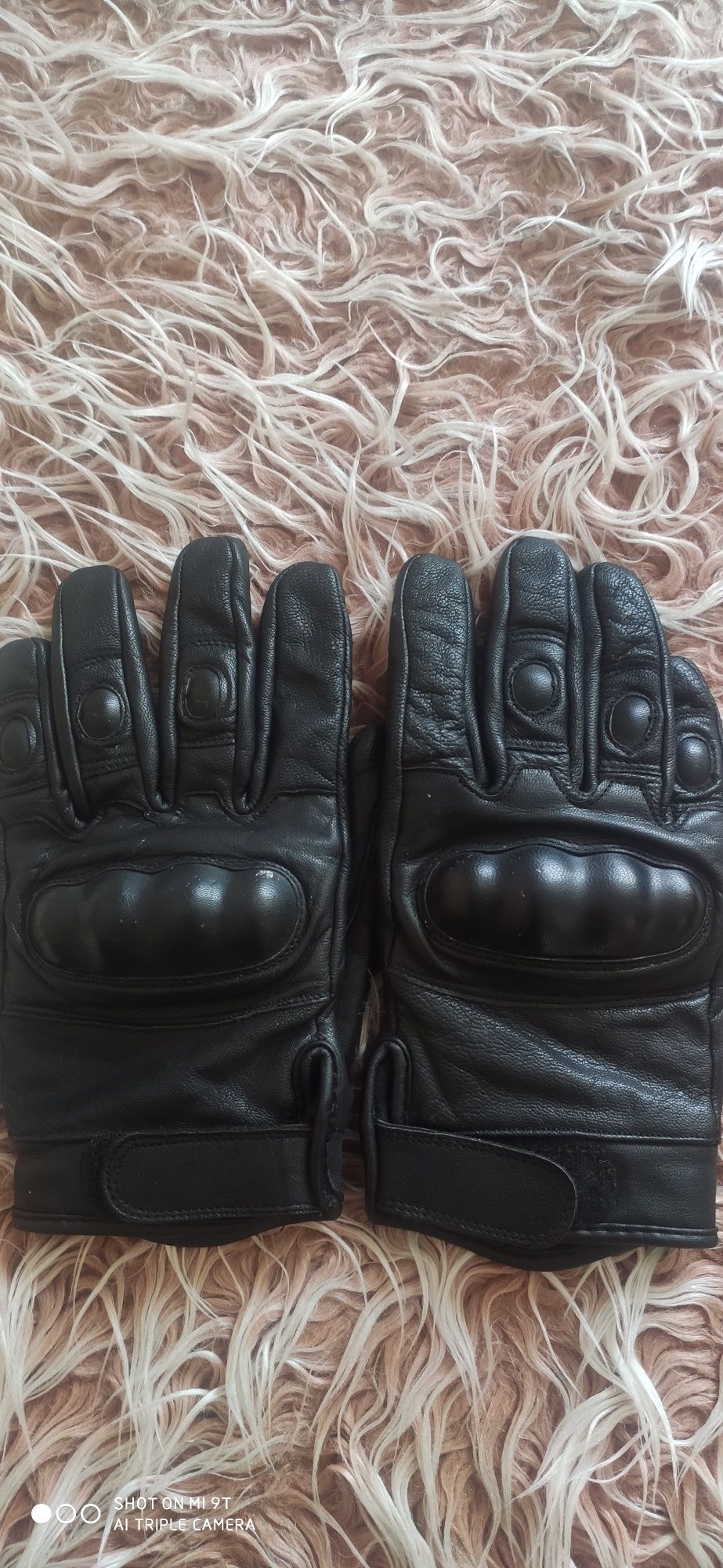 Мъжки черни ръкавици