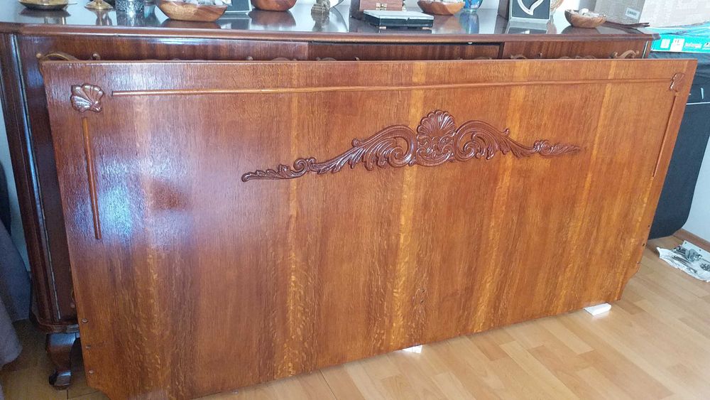 Tablie Pat Vintage/Model Baroc,din lemn de nuc, Ocazie