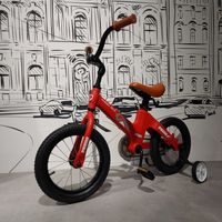 Легкий детский двухколесный велосипед Prego 14" с боковыми колесами