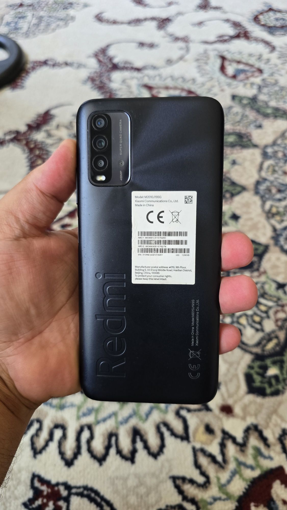 Redmi 9 t joyi 128Gb rangi qora