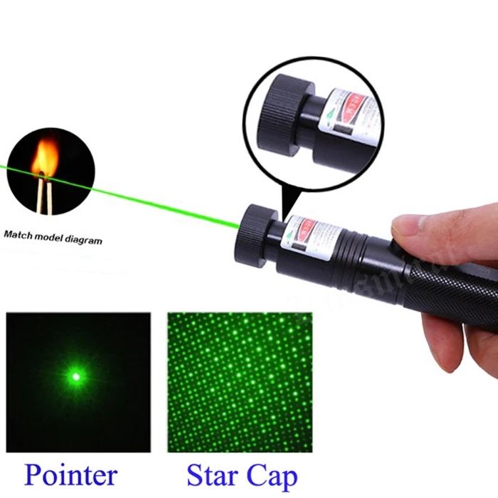 Laser Pointer nou verde puternic 10km 10 kilometri