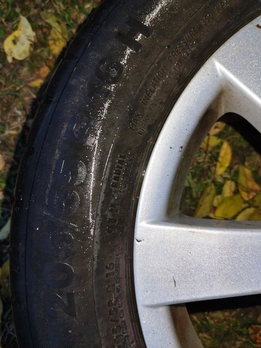Set 4 jante cu anvelope vară Continental 205/55 R16 91H DOT 2016