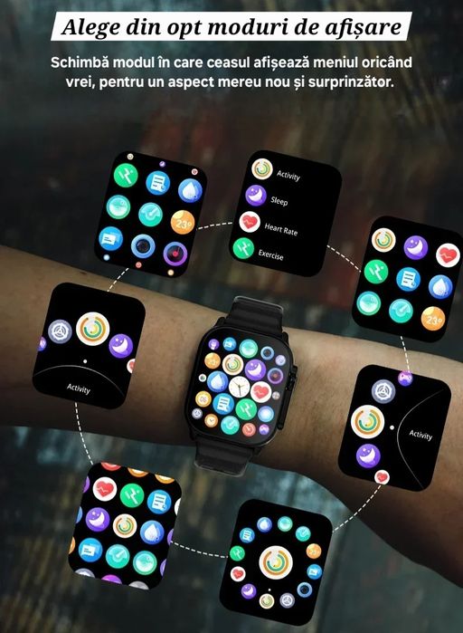 Smartwatch UltraPerformant. Social media. Apel pe ceas. Premium.