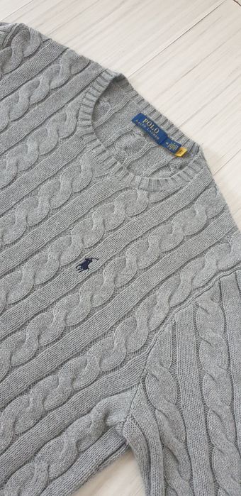 POLO Ralph Lauren Cable Cotton / Knit  M НОВО! ОРИГИНАЛ! Мъжки Пуловер