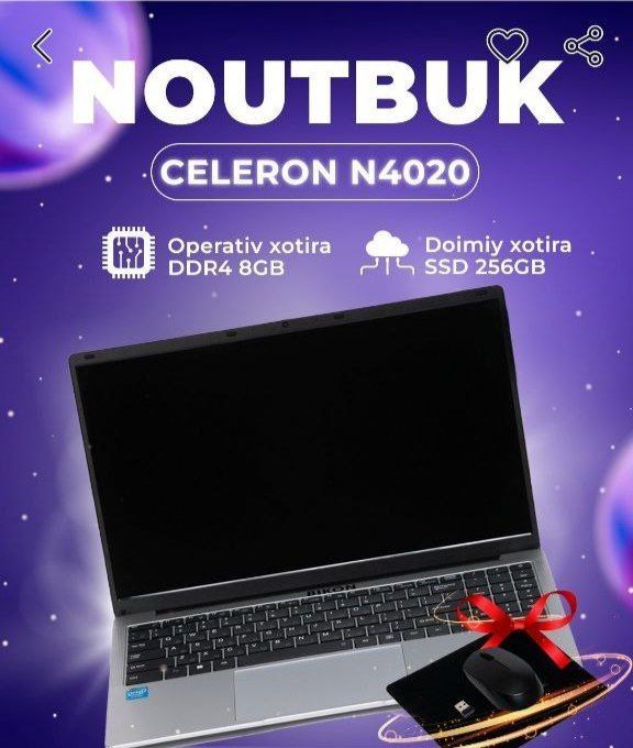 Noutbuk n4000 8/256 gb