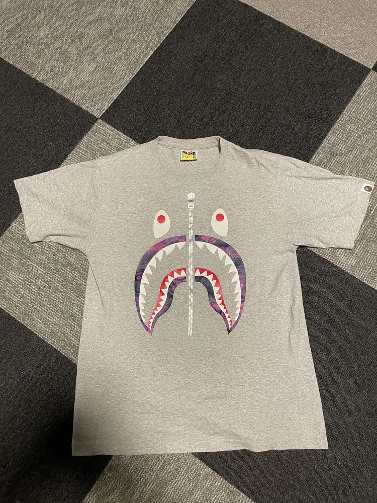 Bape tee shark purple