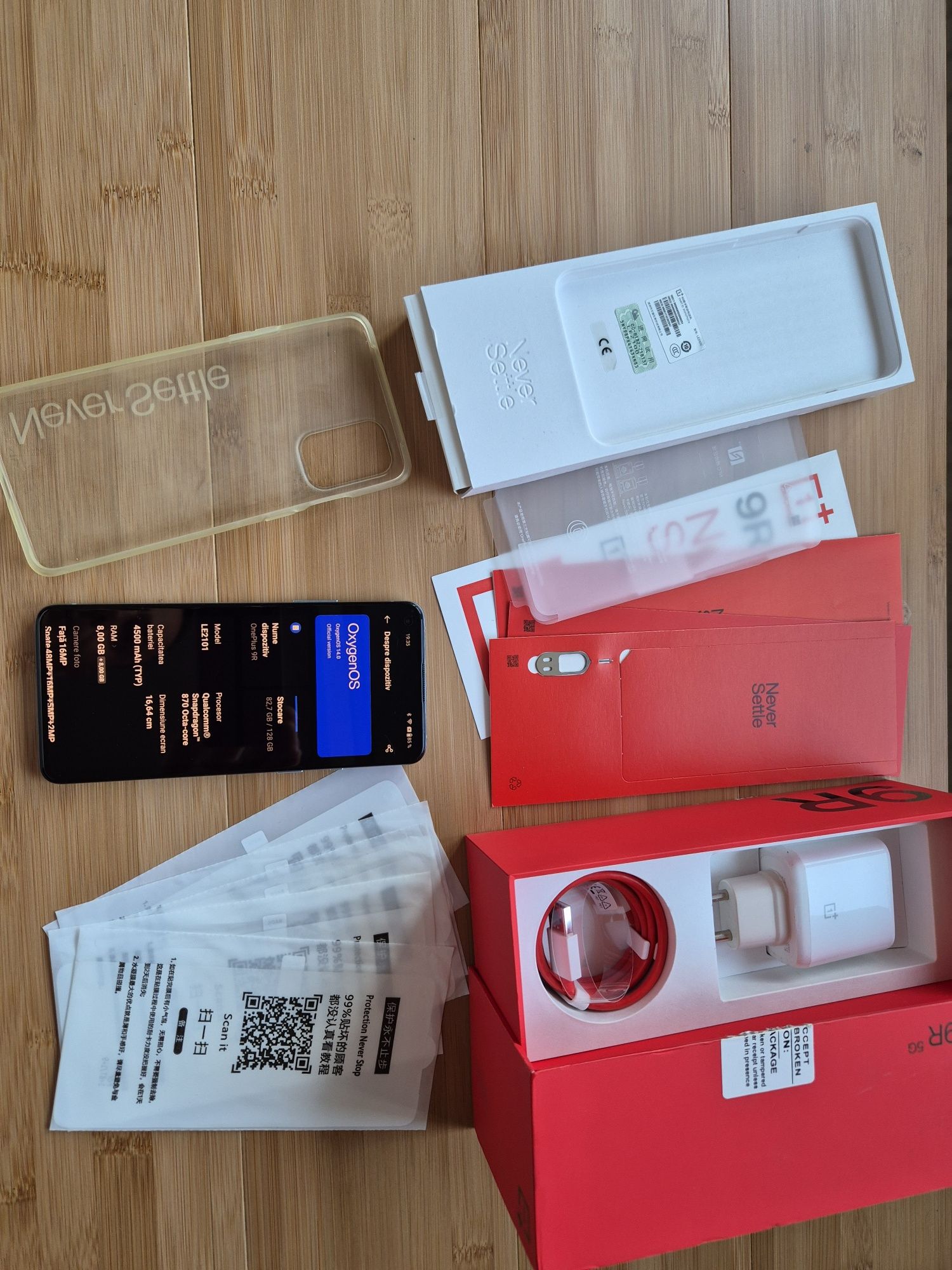 OnePlus 9R Android 14 128GB 5G Albastru Blue 8GB RAM