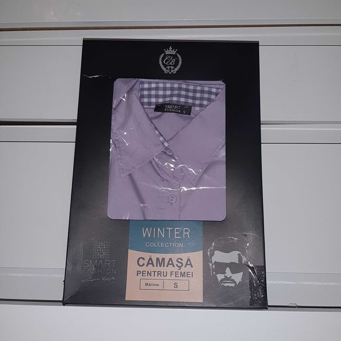 Cămașă nouă damă Cătălin Botezatu - mov, office, sigilată, măr.S