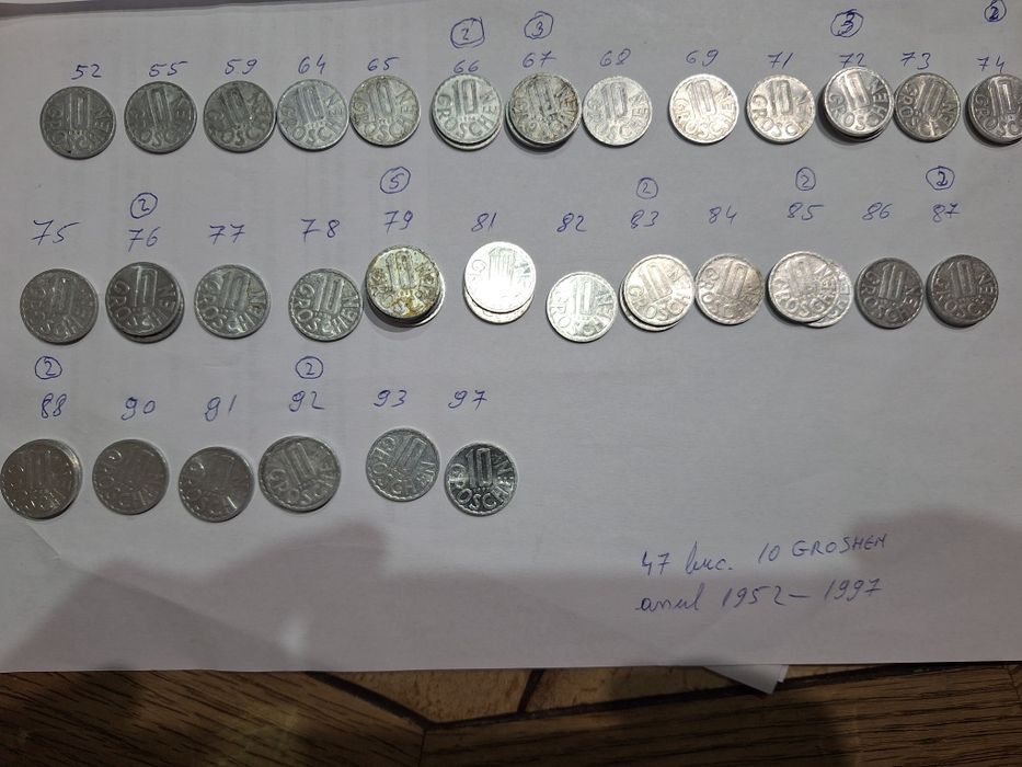 vând monezi 10 groschen