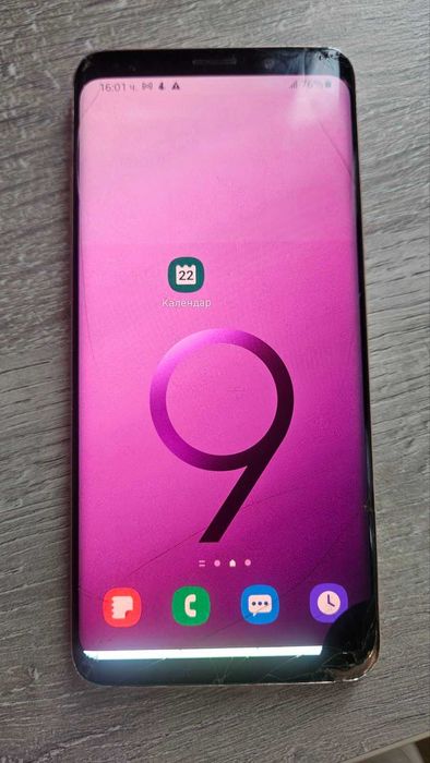Samsung Galaxy S9 смартфон 64GB DUAL Sim, счупен дисплей и гръб