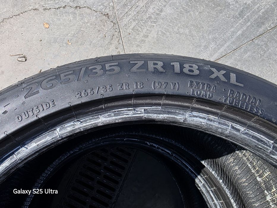 Продавам летни гуми 265/35R18 Continental Континентал SportContact 7