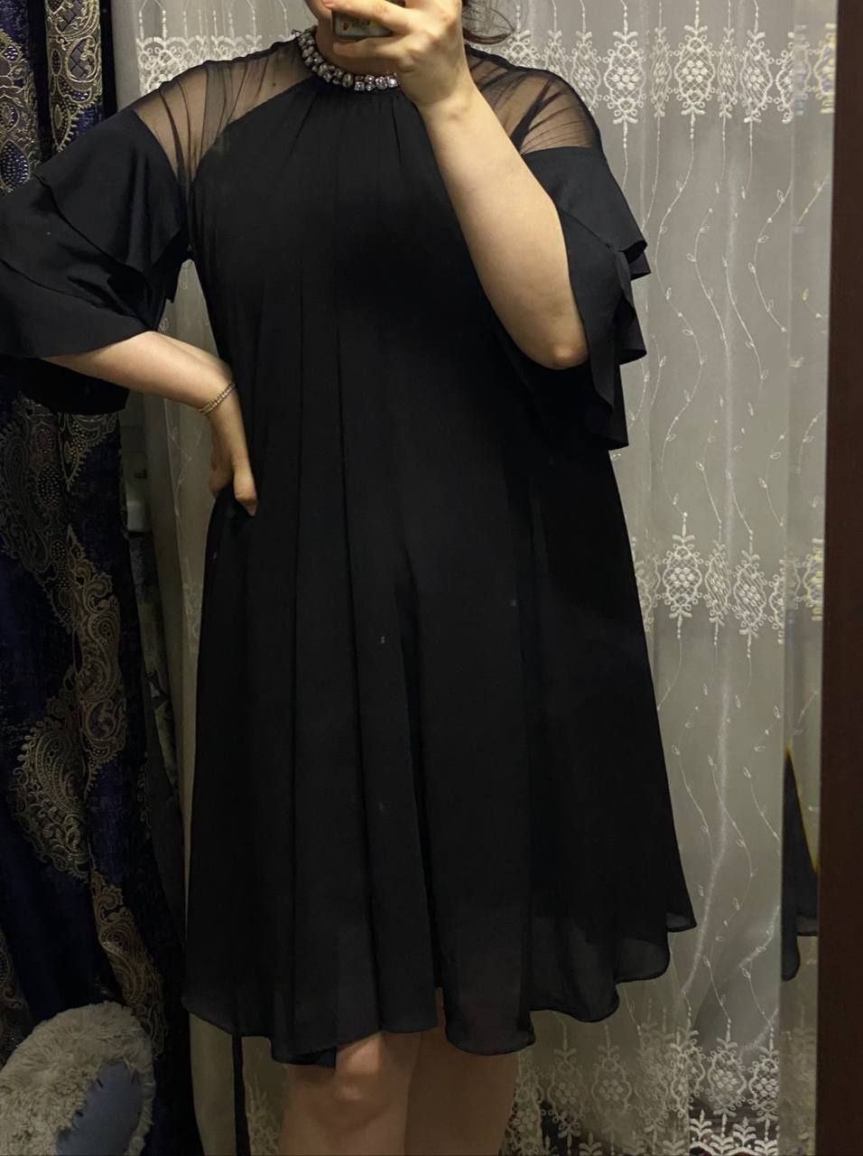 Платье чёрное размер M- L (46-48)  қора койлак M-L размер