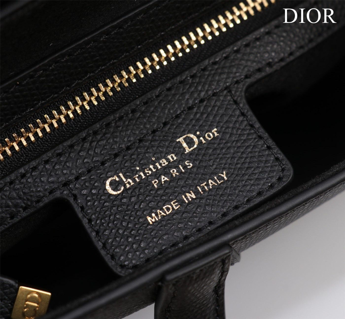 Geanta Christian Dior Saddle negru, tip Premium