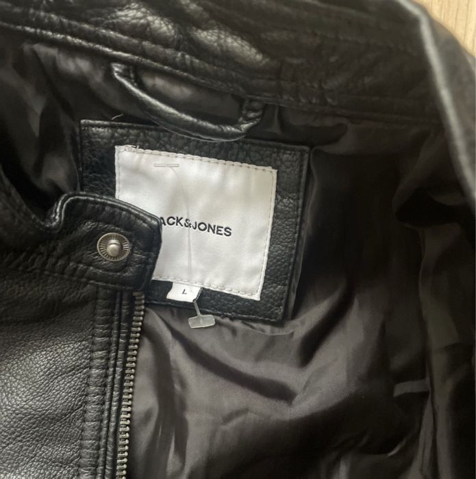 JACK & JONES / мъжко кожено яке L