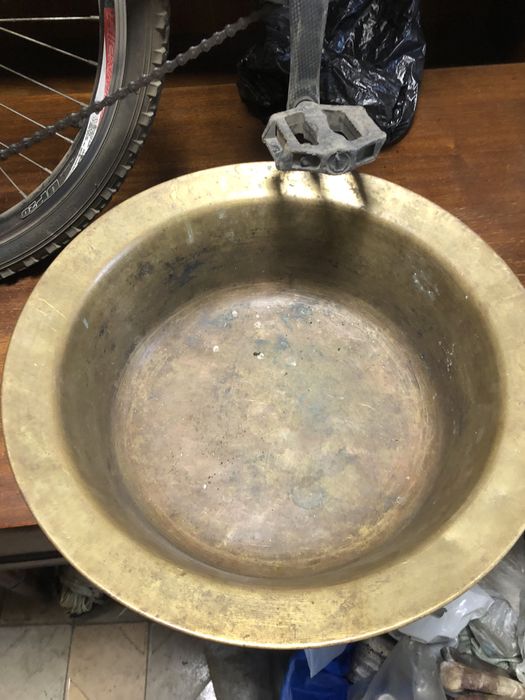 Таз латунный