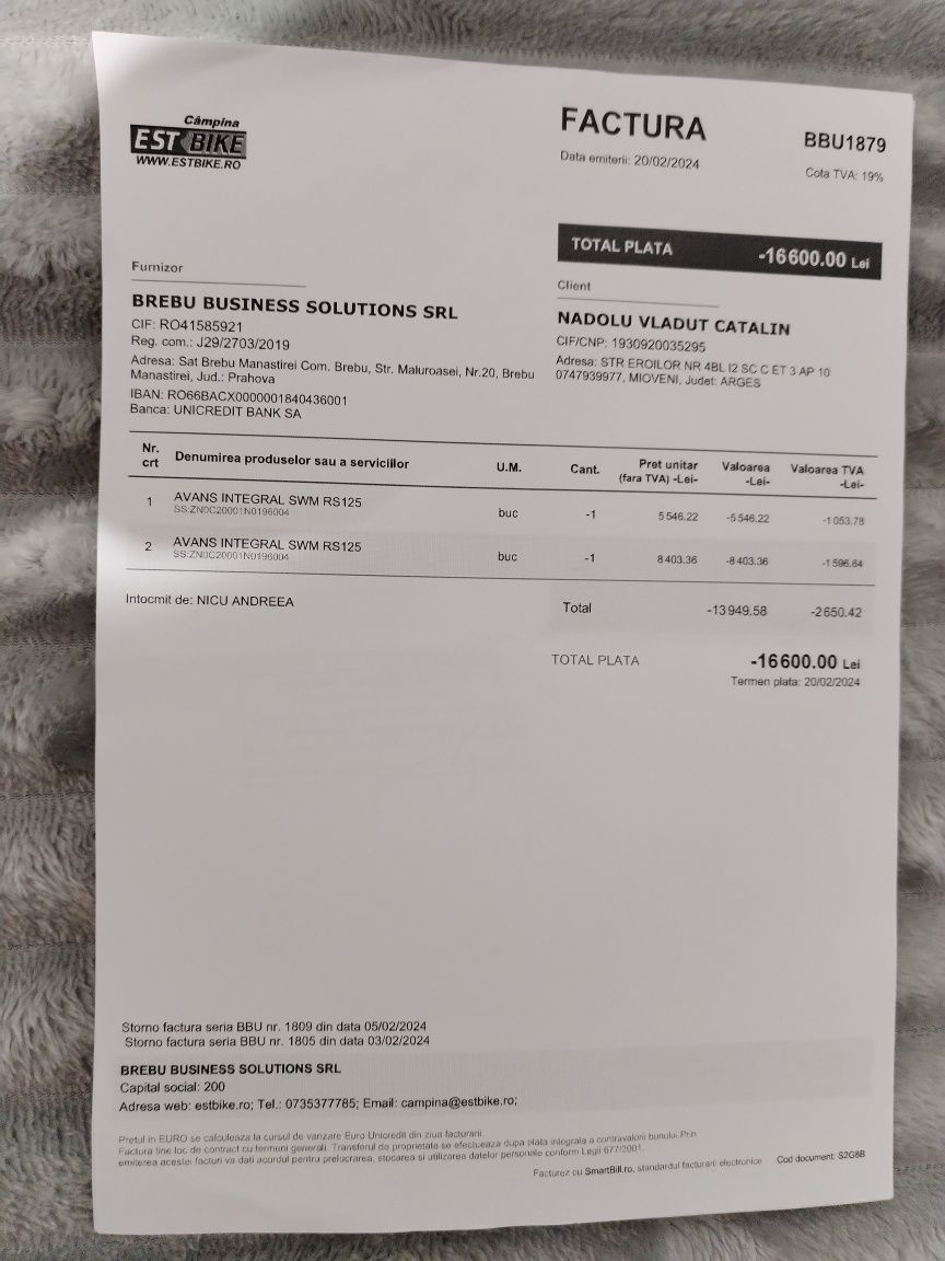 SWM rs125r, 15cp, an 2023