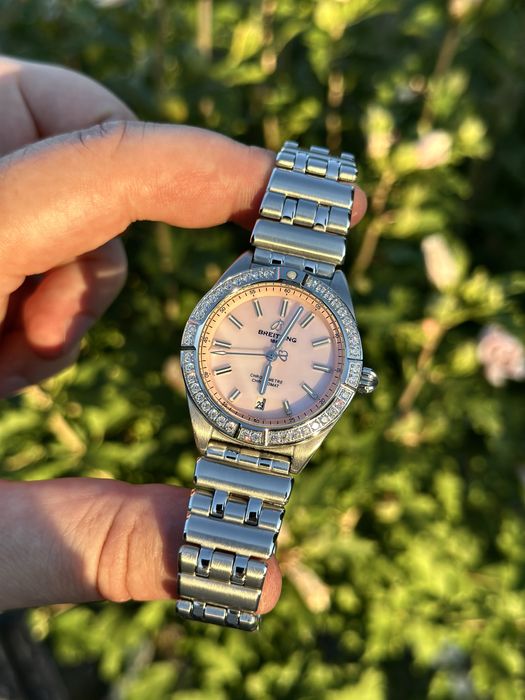 Breitling Chronomat Dial Roze 36,mm lady