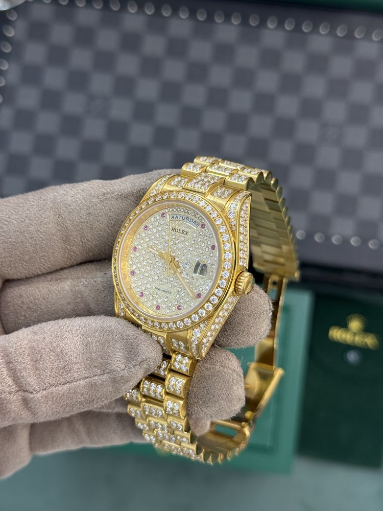 Rolex Day-Date 36 Gold Ice Out