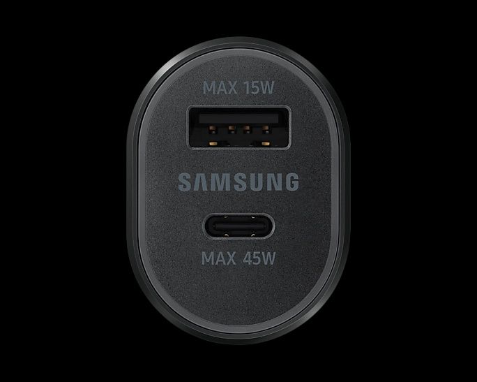 Samsung Super Fast Dual Автомобильное зарядное устройство (45W+15W))