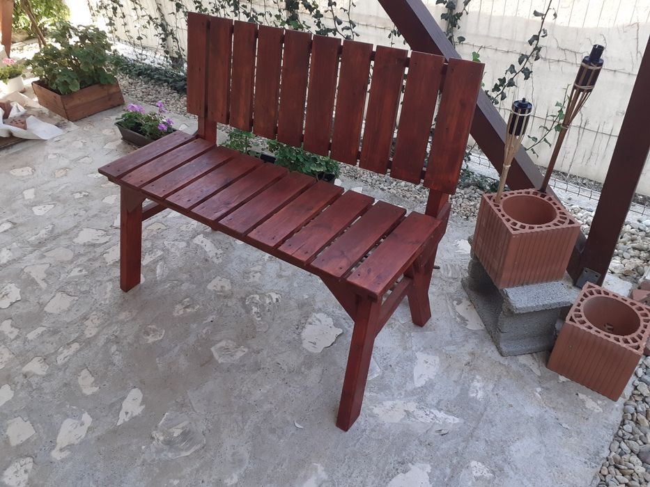 Mobilier gradina cutii postale roaba jardiniere  Banci dulap  B si IF