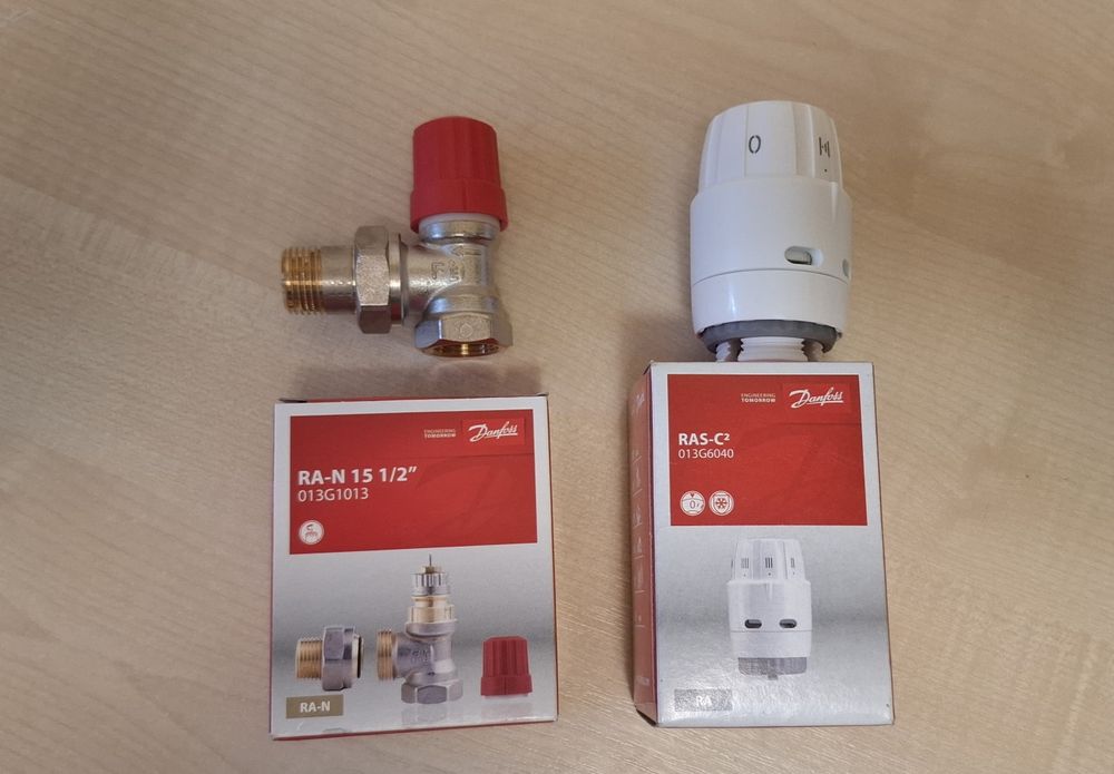 Danfoss robineti cu tur calorifer termostatat, 1/2, noi, sigilat, 6 bu