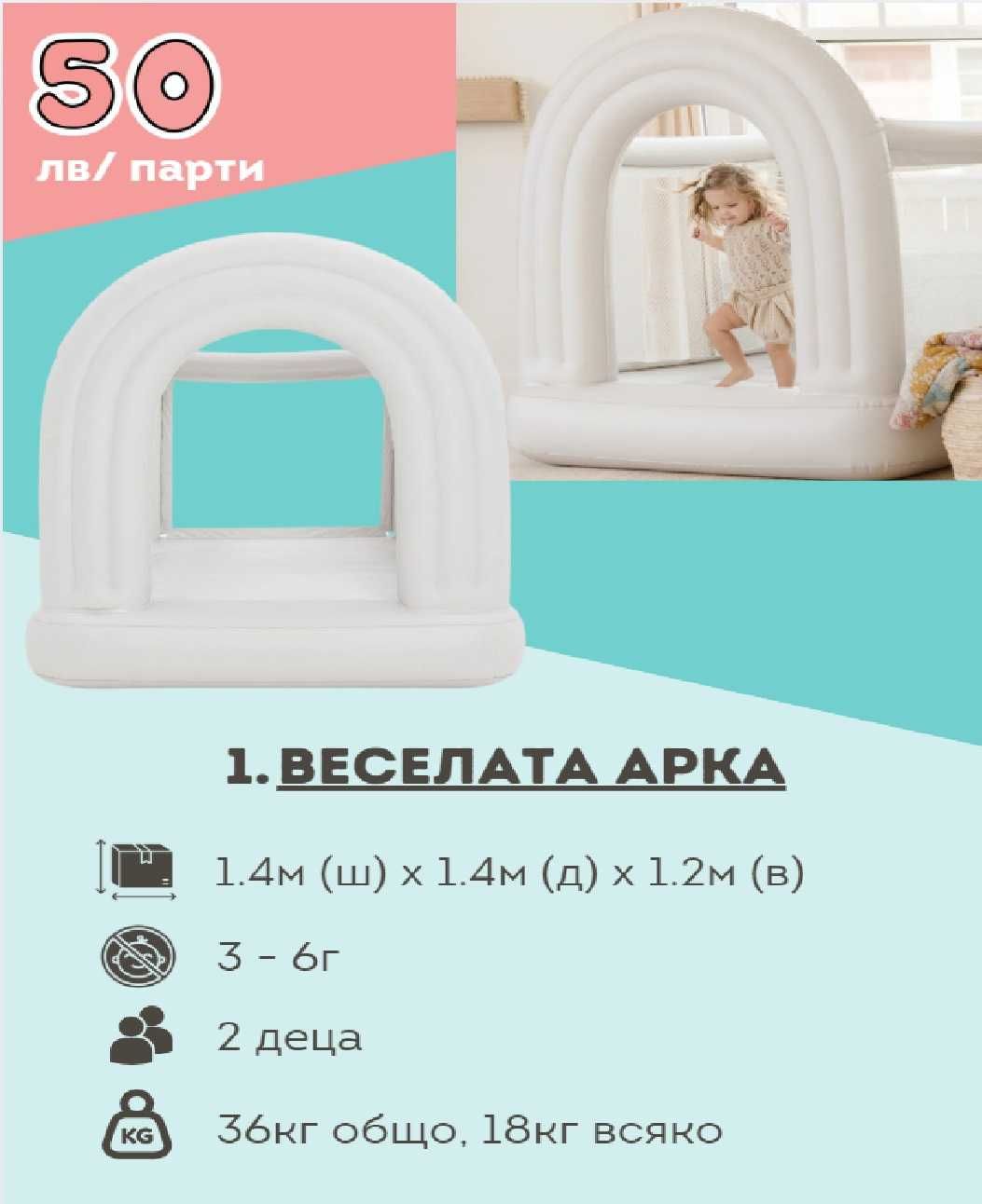 Под наем - детски надуваем замък за рождени дни / събития