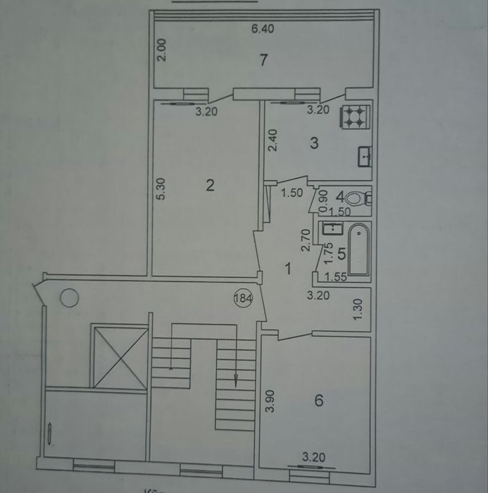 Квартира продается 2/2/9 на Паркентском