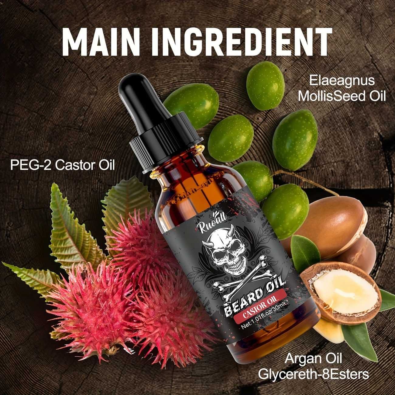 Комплект За Растеж На Брада – DERMAROLLER + BEARD OIL