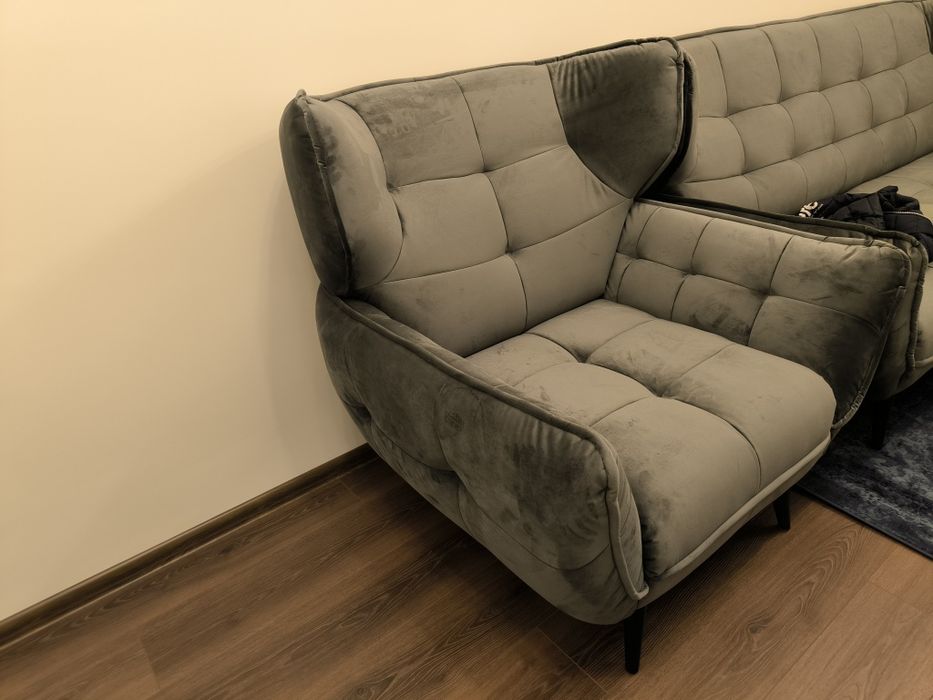 Фотьойл Ариана тъмно сив, НОВ