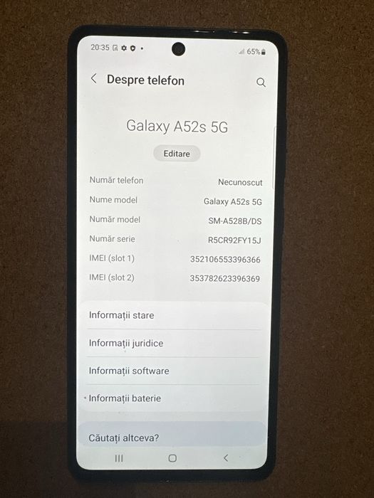 Samsung  Galaxy A52S 5G 128Gb ID-XXL4781