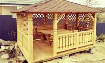 Foișor și terase copertină mobilier și gradina