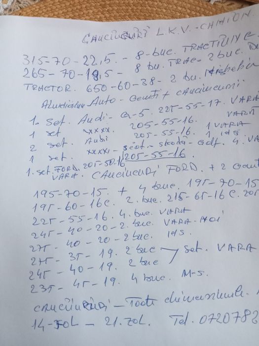 Cauciucuri camion 315/70/22.5