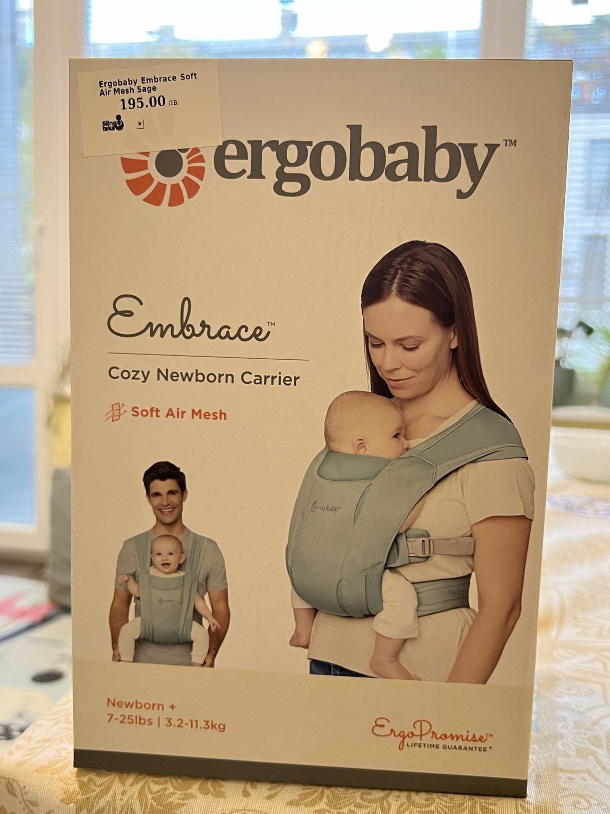 Ергономична раница  Ergobaby Embrace Soft Air Mesh