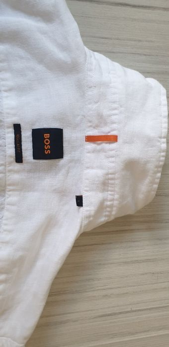 Hugo Boss Relegant_6  Len  Regular Fit / S ОРИГИНАЛ! Мъжка Ленена Риза