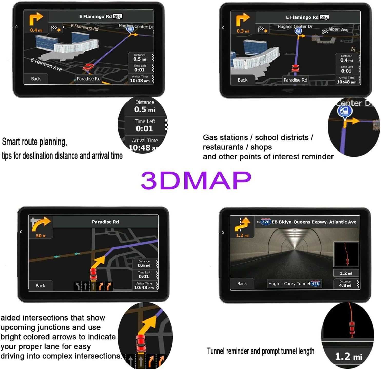 GPS навигация, 7 инча екран, 8GB, 256MB, FM предавате