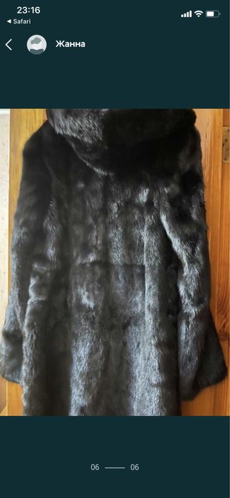 Продам шубу норковую с капюшоном