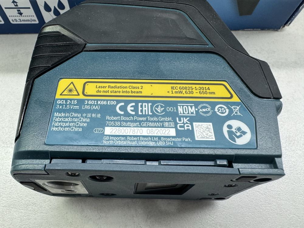 Линеен лазерен нивелир Bosch GCL 2-15