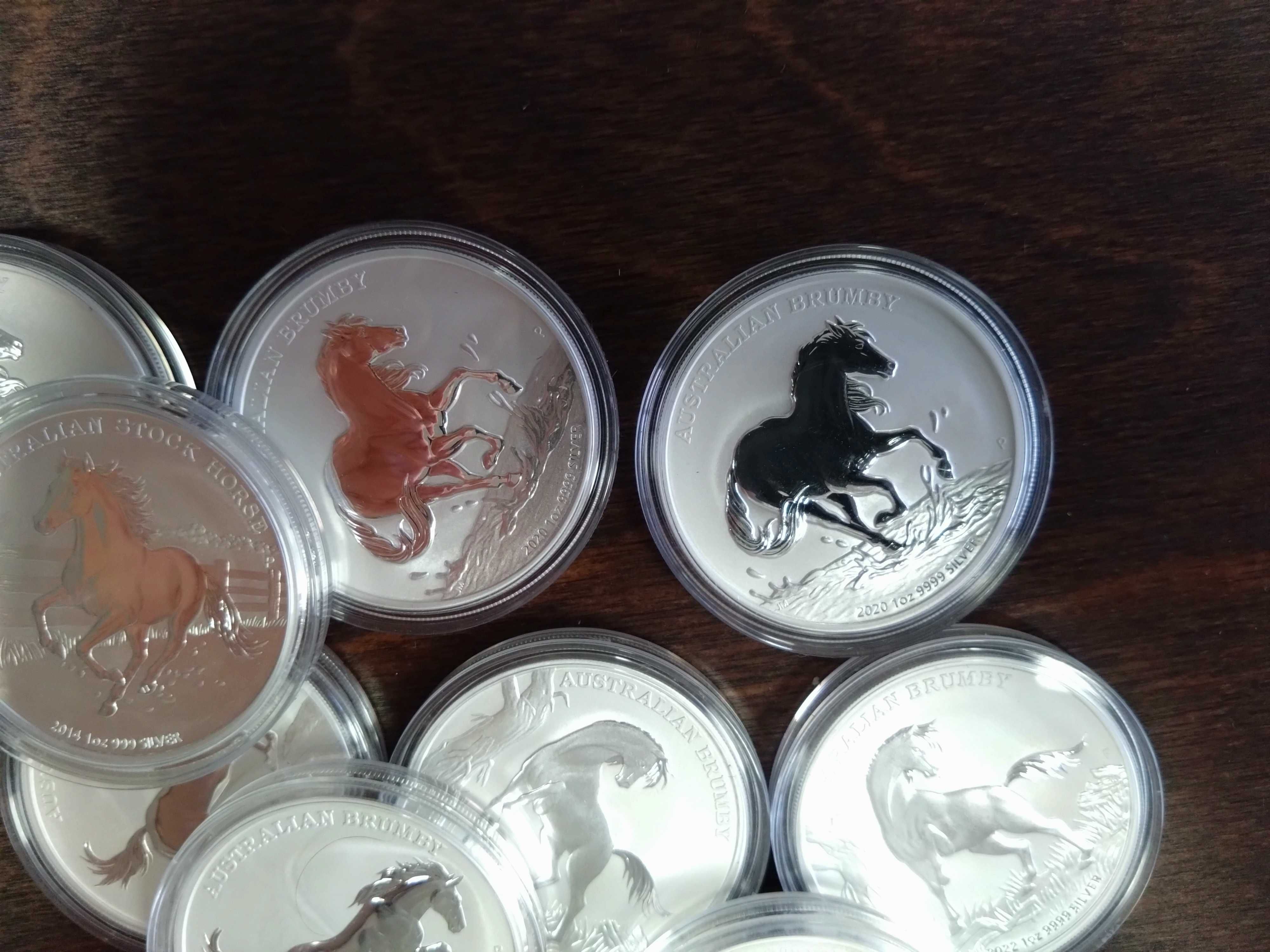 Сребърни монети Stock horse/Australian brumby, 1oz, 999/9999