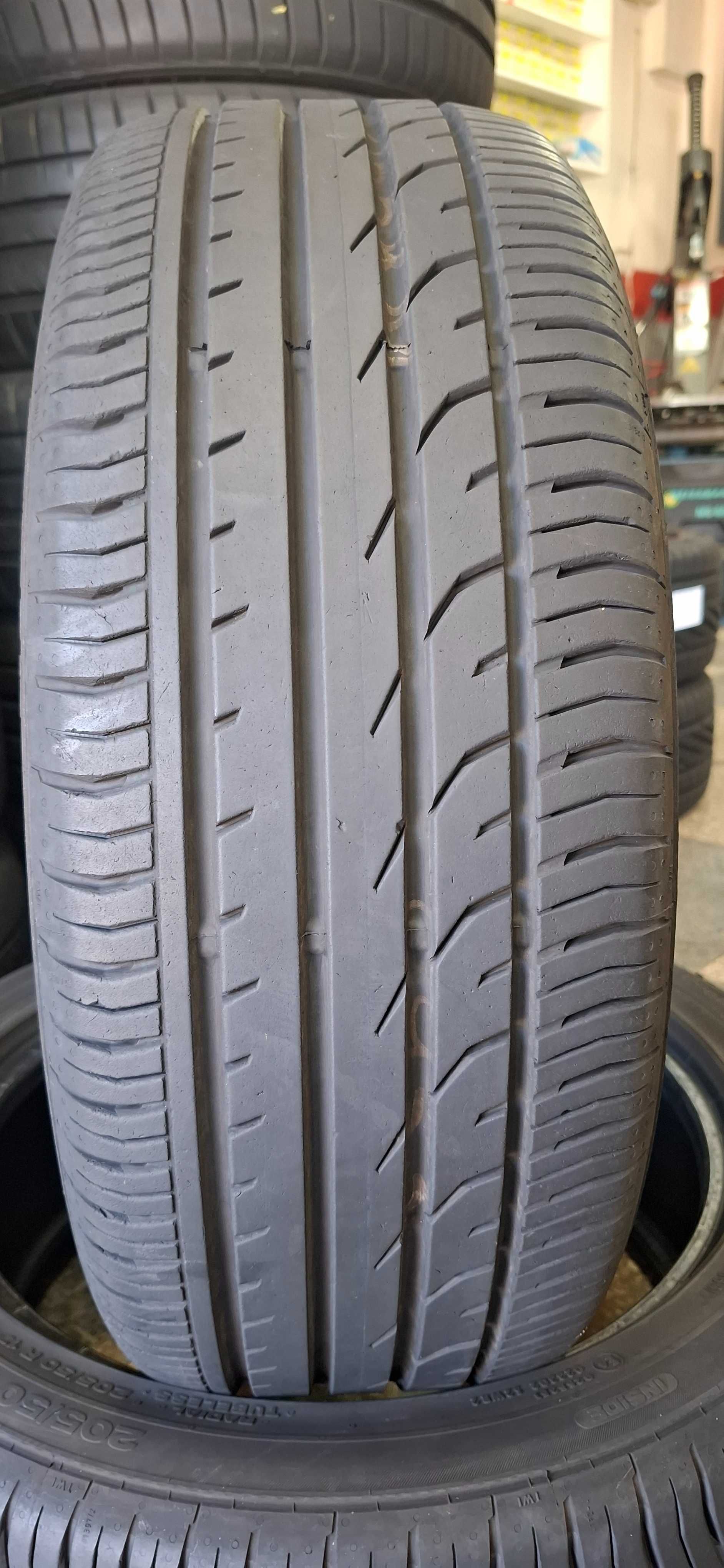 2бр. 205/50/17 Continental 6.8mm грайфер, дот 20г. Безплатен монтаж
