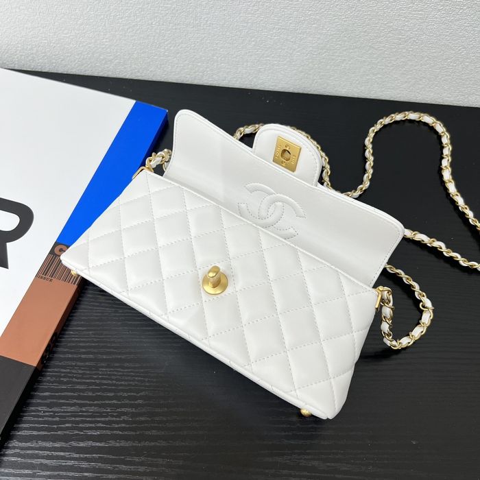 Geanta Chanel 22cm alb, tip Premium
