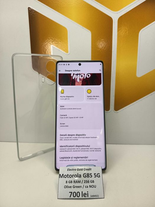 Motorola G85 5G 8GB RAM/256GB/Olive Green/ca NOU ID8492