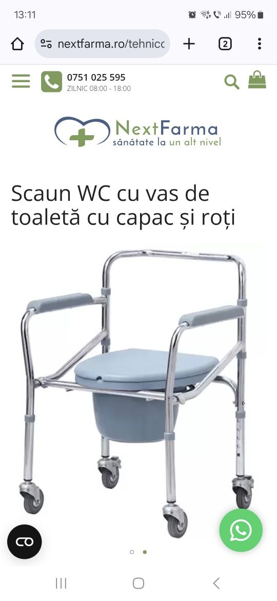 Vand scaun pentru toaleta bătrâni