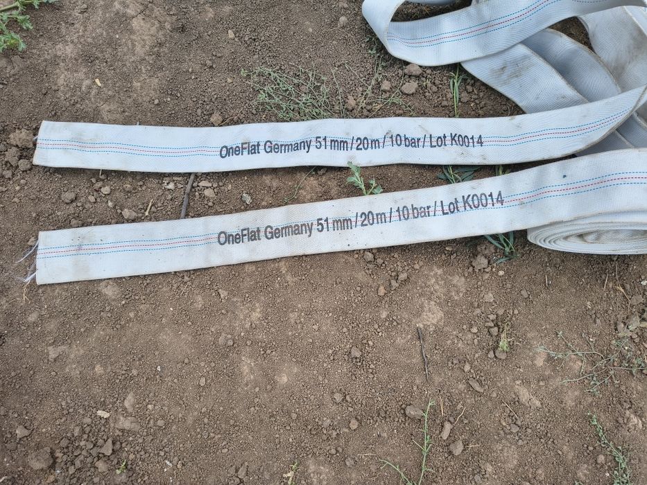 Furtun pompieri , motopompa irigații 10 bari, 20 m