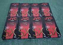 Vând Lot 9 casete video VHS originale JVC  de 240 minute cu filme