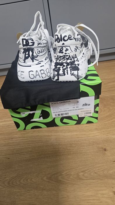 Dolce Gabbana Daymaster trainers,nr 39,noi,cutie, saculeti,piele