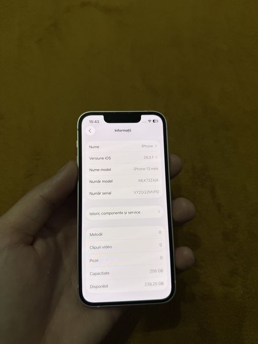 iPhone 13 mini Pink 256 GB 100% bateria impecabil