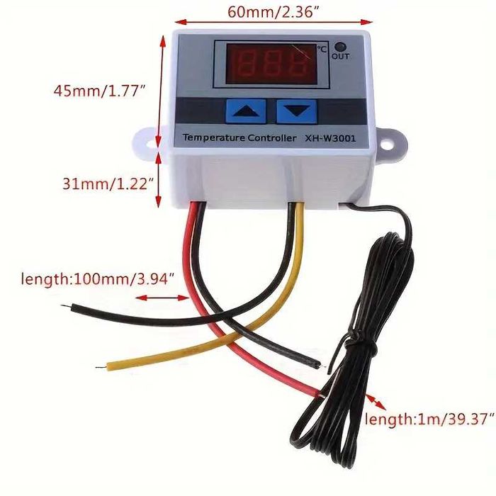 Termostat control temperatura cu display LCD