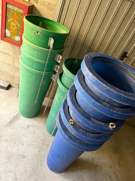 Tobogan moloz 11 metri, tuburi evacuare