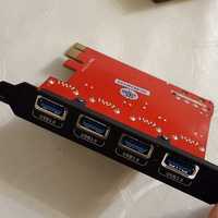 Adaptor Usb 3.0 PCIE cu 4 porturi
