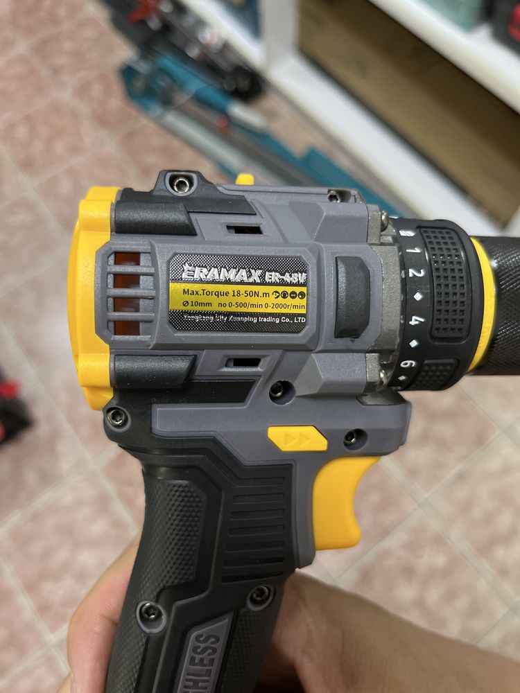 Шуруповерт ЕРАМАКС, ERAMAX, 48 вольт, безщеточный